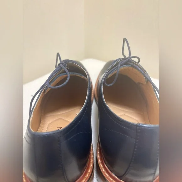 Ritizen Shoes Mens Size 8.5 Blue Leather Lace Up Oxford *NWOT* never worn! - Picture 8 of 16